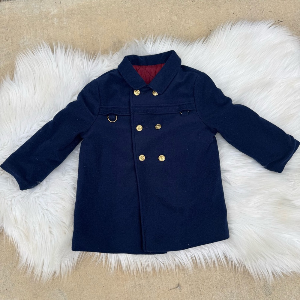 Vintage F.W. Fischer Designs Navy Blue Peacoat 24 Months